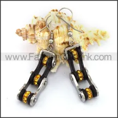 Fashion Stainless Steel Biker Earrings   e001132