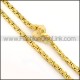 Succinct Golden Plated Necklace  n000153