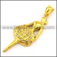 Delicate Stainless Steel Plating Pendant    p003383