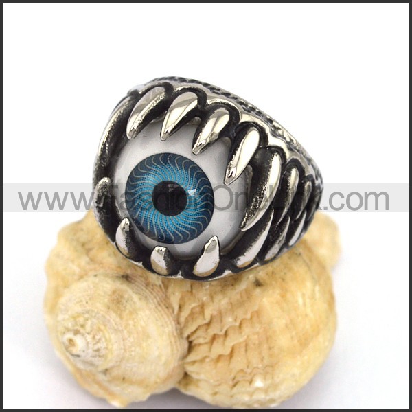 Exquisite Stainless Steel Eye Ring  r002873
