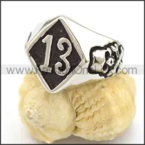 Delicate Stainless Steel Biker Ring r002255