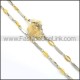 Exquisite Gold and Silver Plated Necklace n000774