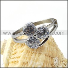 Delicate 316L Stainless Steel Zircon Promise Ring  r000029