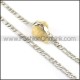 Good Quality Silver Stamping Necklace n000617