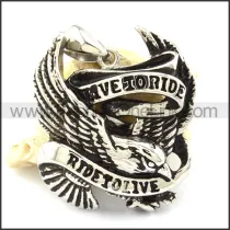 Delicate Steel Biker Pendant p001046