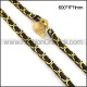 Black and Gold Plated Necklace n001114