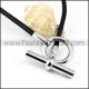 Circle and Cylinder Rubber Necklace  n000002
