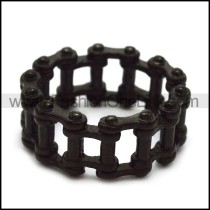 Black Bicycle Chain Ring in Stainless Steel r005234