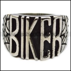 small stainless steel biker ring r005951