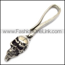 stainless steel skull hook for wallet chain a000601