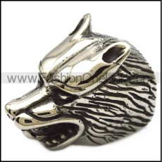 extra bigger wolf head end caps for making 10mm wide bracelet or necklace a000750