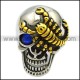 Unique Skull Stainless Steel Ring r002622
