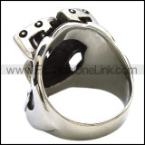 Unique  Stainless Steel Biker  Ring  r002445