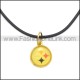 Rubber Necklace W Stainless Steel Clasp n003197HG