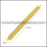 Stainless Steel Bracelet b010085G