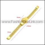 Stainless Steel Bracelet b010079G