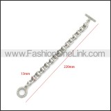 Stainless Steel Bracelet b010076S