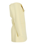 DEAT Fashion Women's Off Shoulder Blazer Single Brested Slash Neck Silm Long Sleeve Yellow Suit Jackets Spring 2024 New CPDB021