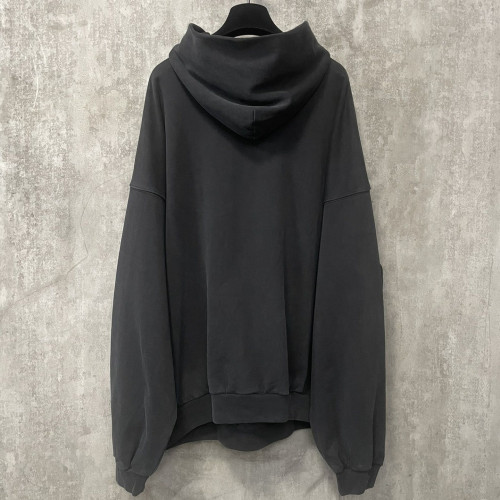 {EAM} Paris b high version tower printed hoodie men and women with loose OS version type hoodie DLZ89
