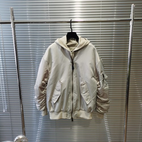 {EAM} Paris b Home high version flight jacket fake two coats loose version type flight jacket jacket DLZ91