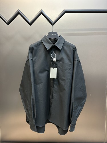 {EAM} Letter printed shirt OS loose version of the same shirt for men and women DLZ116