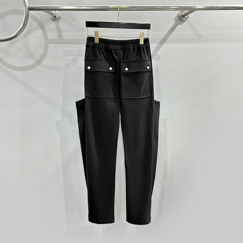 {EAM} Fall/Winter 2024 Dark knit punk multi-button design loose flared pants DLZ165