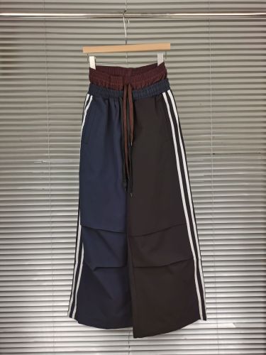 {EAM} 2024 new casual quick-drying American double-layer casual pants drawstring tooling DLZ176