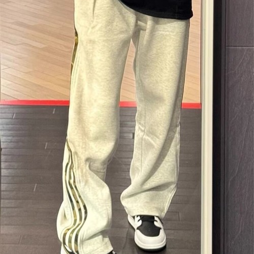 {EAM} American retro design camo three-stripe pants Sports sweatpants camo striped pants fashion brand DLZ276