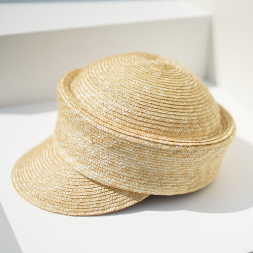 Casual Wheat-stalk Solid Color Sun Protection Sun Hat Handwork Weave 2025 Summer New Fashion DLZ1119