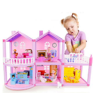 DIY Princess Dollhouse Dream Girl Families House Toy