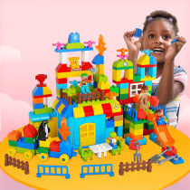 160 Pieces DIY Big Size Dream Fantasy Land Theme Park Building Blocks Set for Kids Children