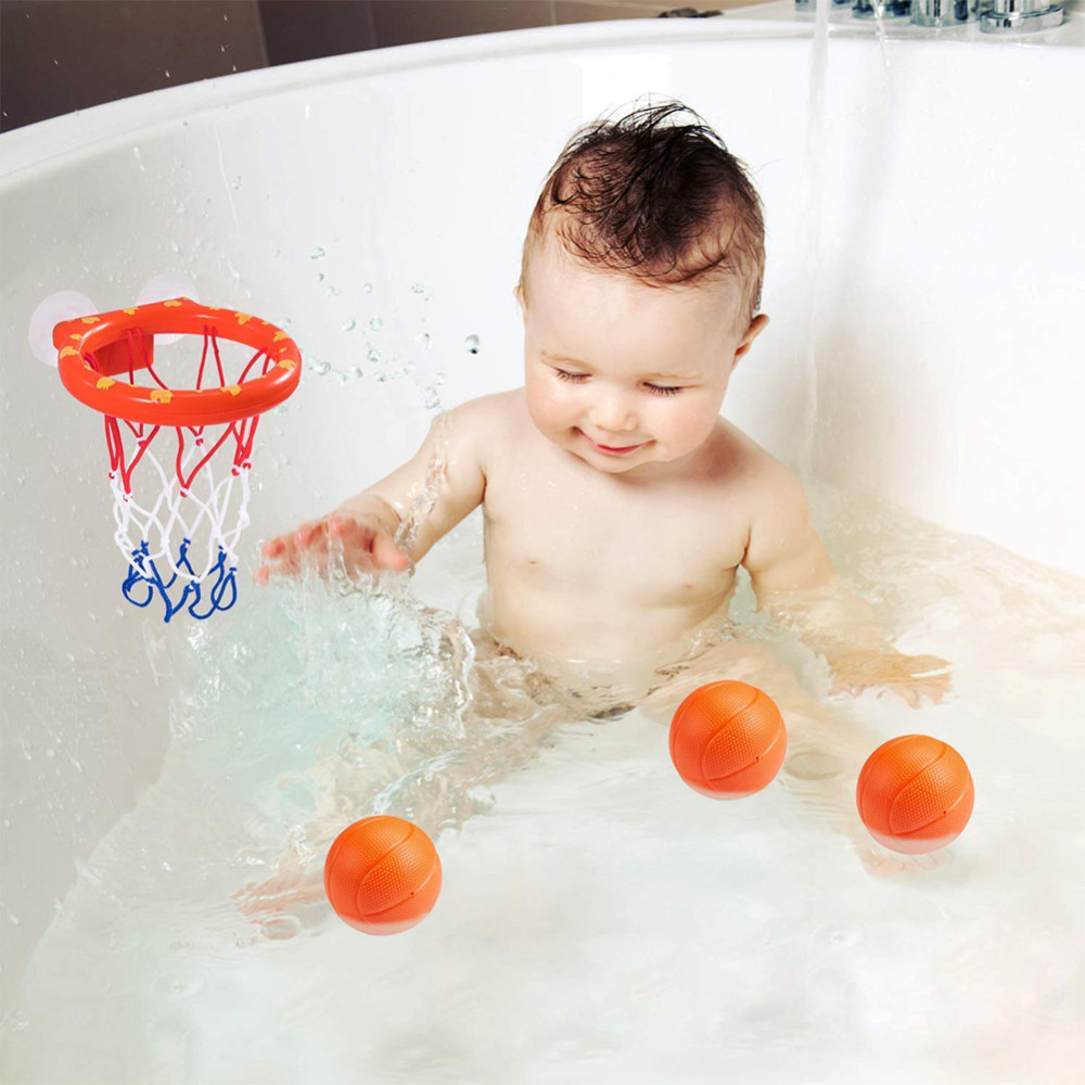 Us 7 61 Baby Kids Basketball Hoop Bath Toys Shower Bathtub