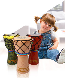 Children's Music Toys 12 inch African Drum for Beginners Early Education Musical Instrument Simulation Hand Drum Toy