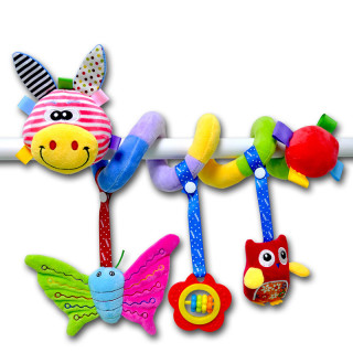 Children Infant Toy Car Hanging Rattle Lion Bed Around Giraffe Baby Toy Appease Bed Bell
