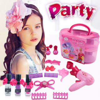 Children's Jewelry Pretend Play Toy Set Makeup  Handbag Suitcase Toys for Girls