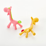 Baby Teether Pacifier Cute Cartoon Giraffe Shape Teething Nursing Silicone Safe BPA Free Infant Teething Toys