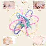 Manhattan Baby Educational Toy Hand Grab Rattle Ball Molar Stick Molar Tooth Fixer Teether