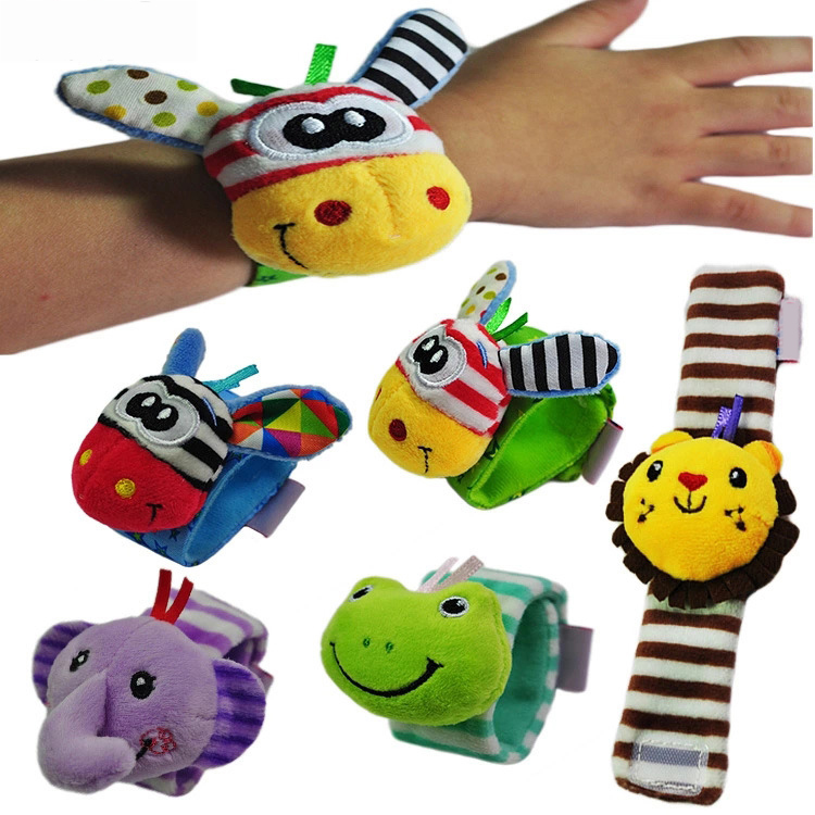baby foot sock rattles