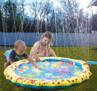 Children's Inflatable Water Spray Game Pad  PVC Water Splash Toy Baby Water Mat for Tummy Time