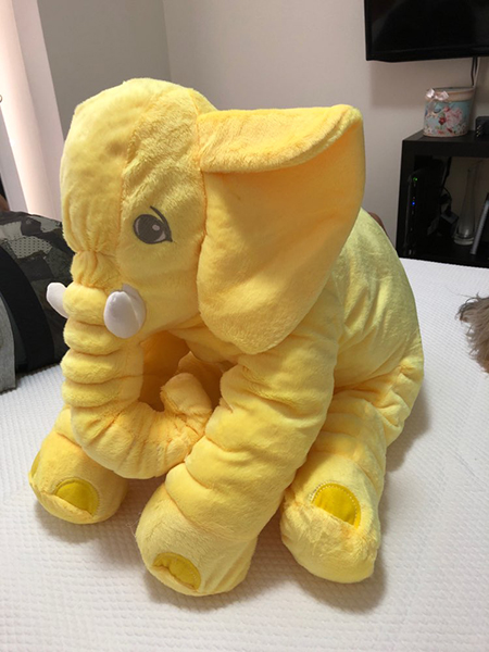 baby elephant plush pillow