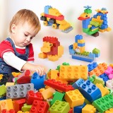 DIY Building Blocks Swing Dinosaurs Figures Animal Accessories Toys for Children Compatible with DuploE Brick