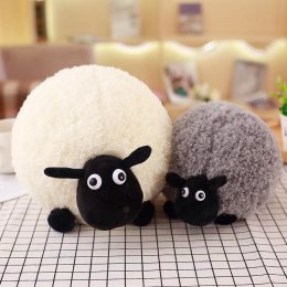 Small wool velvet toy cute sheep ball small pillow plush lamb doll children cartoon gift doll