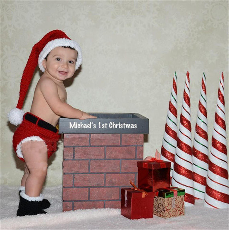 Us 5 99 Newborn Baby Christmas Photography Props Knitted Crochet Costume M Dqgoods Com