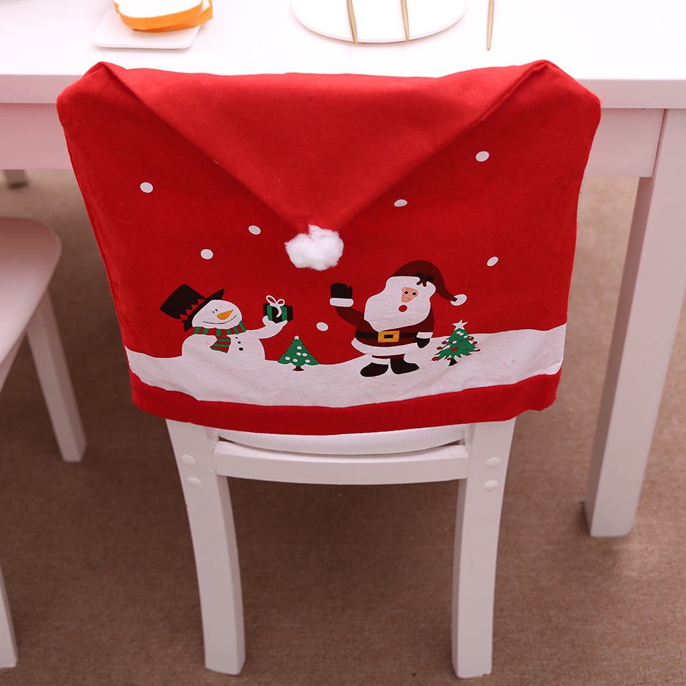 santa hat chair covers