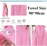 Kids Baby Hooded Animal Cartoon Bath Towels Cotton Bathrobe