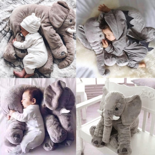 Soft Appease Stuffed Elephant Doll Pillow Plush Toys for Kids Baby Infant Toddler