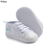 Baby Infant Toddler Casual Canvas Sneakers Kids Boy Girl Soft Sole Crib Shoes Prewalkers