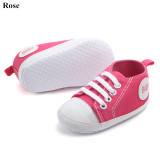 Baby Infant Toddler Casual Canvas Sneakers Kids Boy Girl Soft Sole Crib Shoes Prewalkers