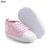 Baby Infant Toddler Casual Canvas Sneakers Kids Boy Girl Soft Sole Crib Shoes Prewalkers