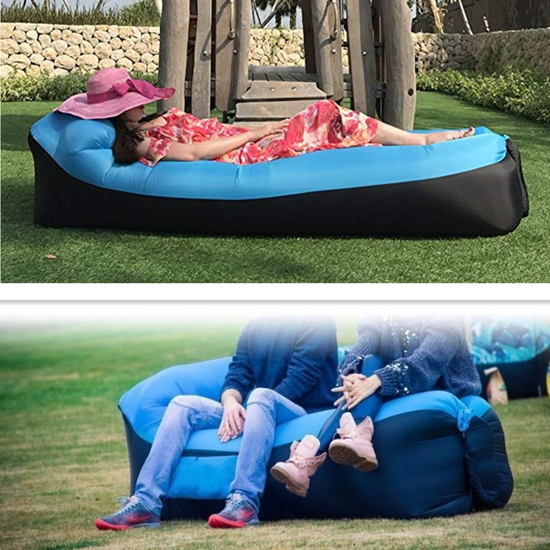 Inflatable Sofa Bed Inflatable Lounger Chair for Outdoor Camping Hiking Garden Park Beach Backyard